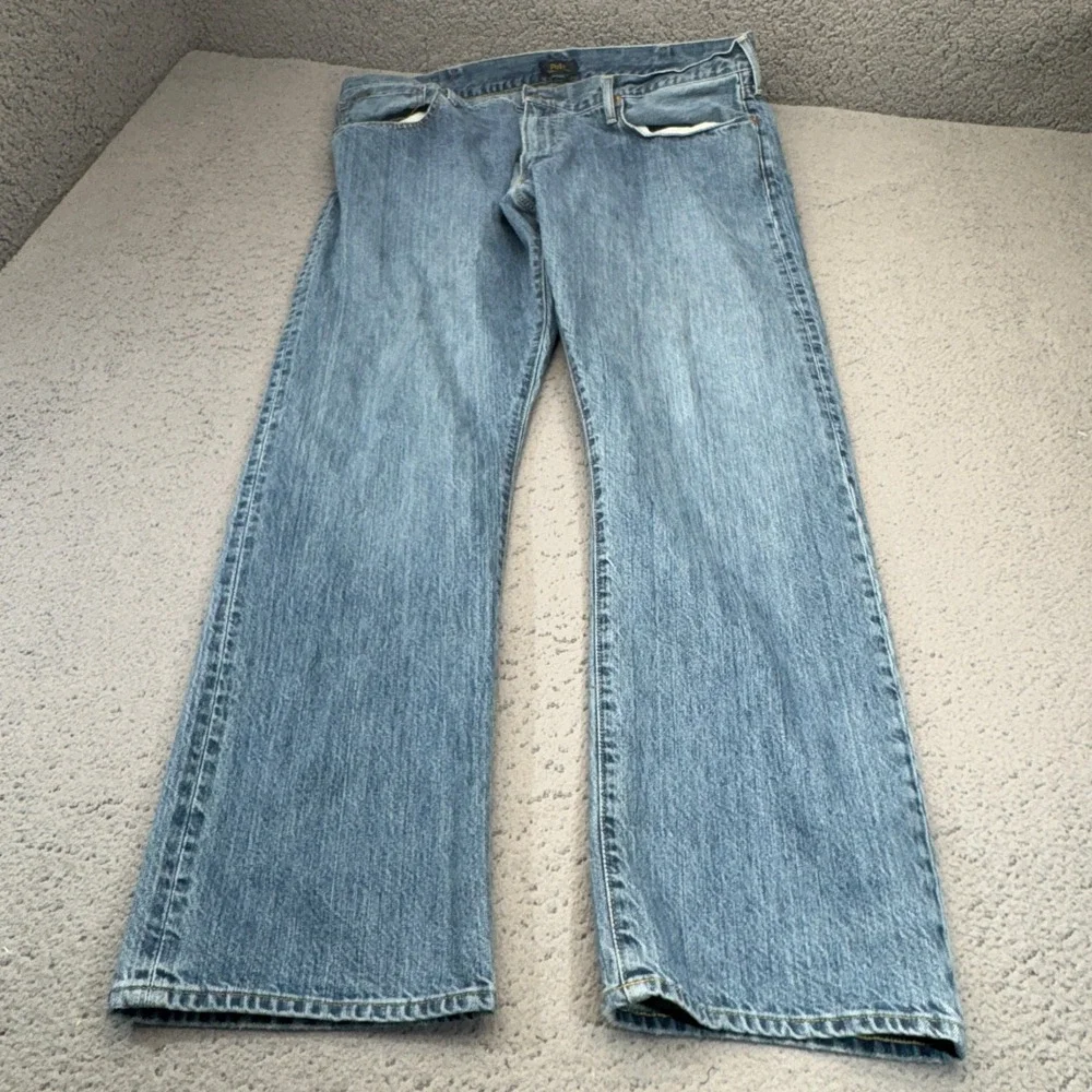 Polo Ralph Lauren Jeans Mens 40 Blue Hampton Relaxed Straight 5 Pocket Preppy